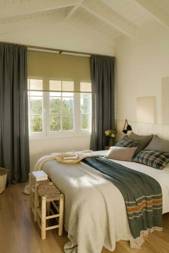 Cortinas color beige